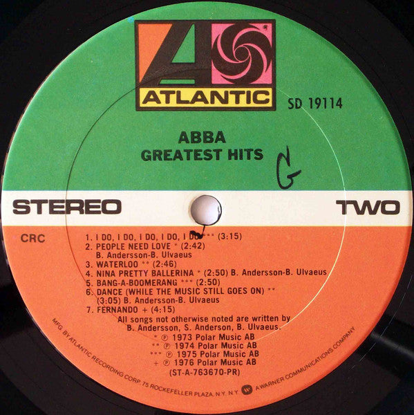 ABBA : Greatest Hits (LP, Comp, Club, RE)