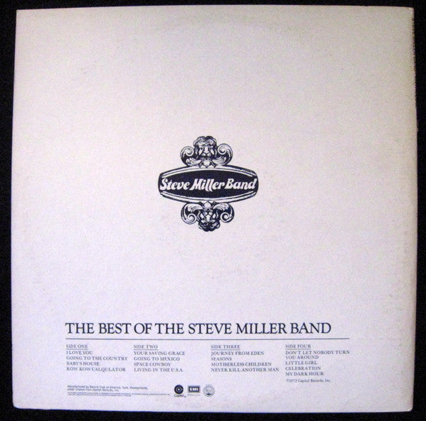 Steve Miller Band : Anthology (2xLP, Comp, Club, Rec)