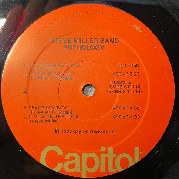 Steve Miller Band : Anthology (2xLP, Comp, Club, Rec)
