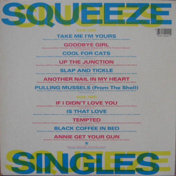 Squeeze (2) : Singles - 45's And Under (LP, Comp, A -)