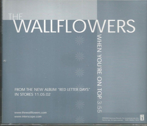 The Wallflowers : When You're On Top (CD, Single, Promo)