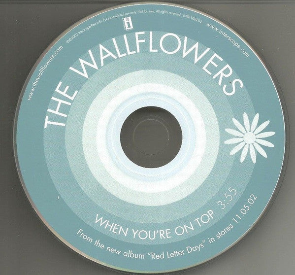 The Wallflowers : When You're On Top (CD, Single, Promo)