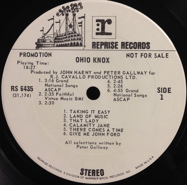 Ohio Knox : Ohio Knox (LP, Album, Promo, San)