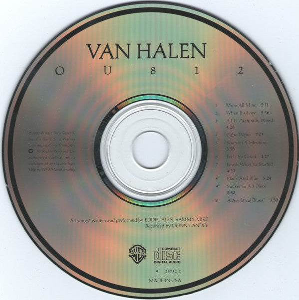 Van Halen : OU812 (CD, Album, Spe)