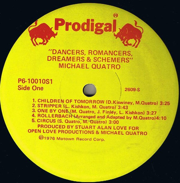 Michael Quatro : Dancers, Romancers, Dreamers & Schemers (LP, Album)