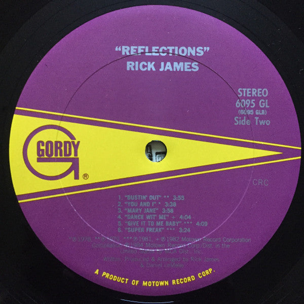 Rick James : Reflections (LP, Comp, Col)