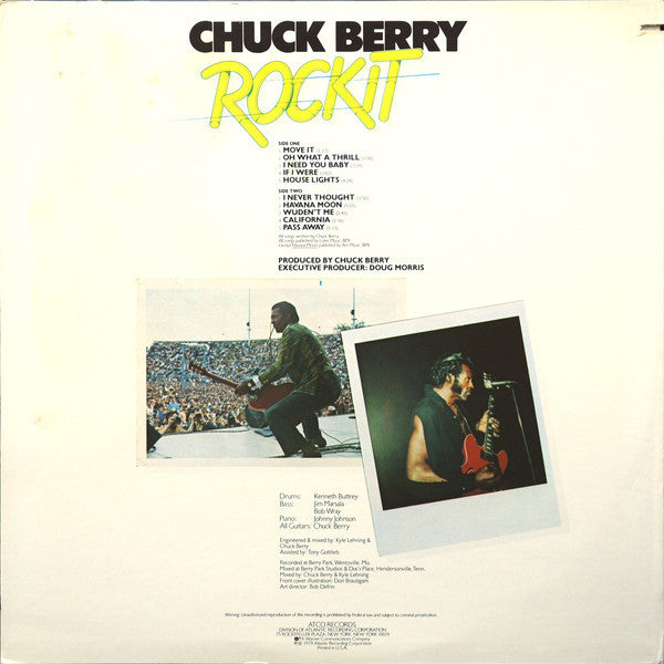 Chuck Berry : Rockit (LP, Album, PR )