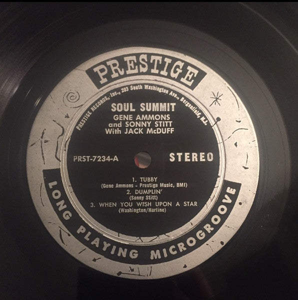 Gene Ammons & Sonny Stitt With Brother Jack McDuff : Soul Summit (LP, Album)