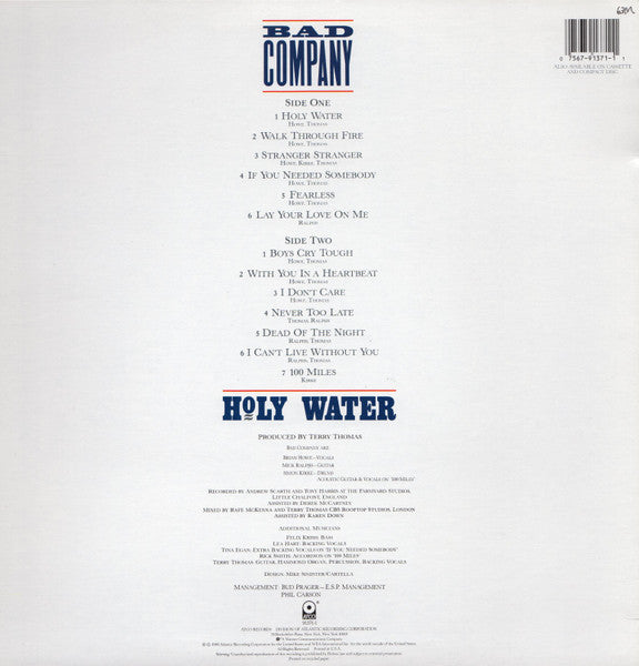 Bad Company (3) : Holy Water (LP, Album)