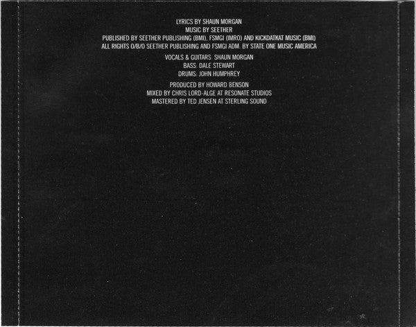 Seether : Breakdown (CD, Single, Promo)