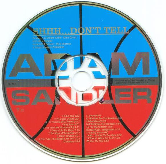 Adam Sandler : Shhh... Don't Tell (CD, Album)
