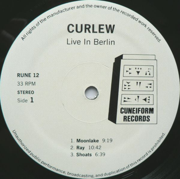 Curlew : Live In Berlin (LP, Album)