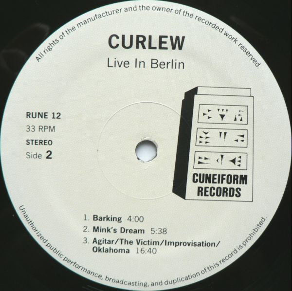 Curlew : Live In Berlin (LP, Album)