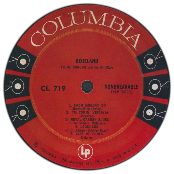 Eddie Condon And His All-Stars : Bixieland (LP, Album, RP)