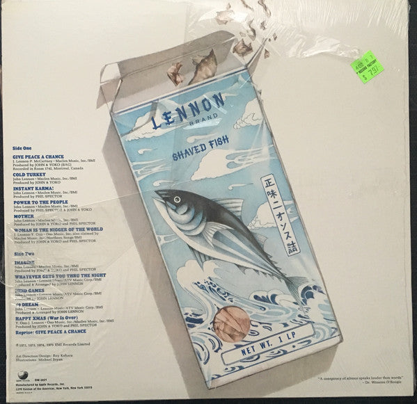 John Lennon / The Plastic Ono Band : Shaved Fish (LP, Comp, Los)