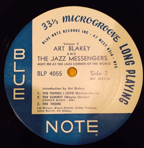 Art Blakey & The Jazz Messengers : Meet You At The Jazz Corner Of The World (Volume 2) (LP, Album, Mono, RP)