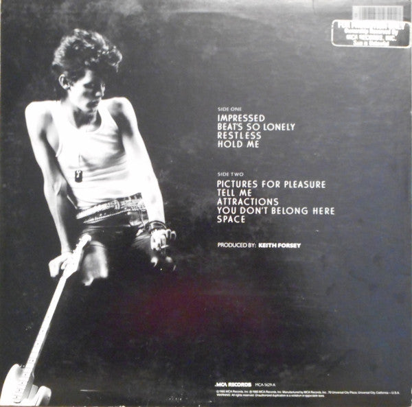 Charlie Sexton : Pictures For Pleasure (LP, Album, Pin)