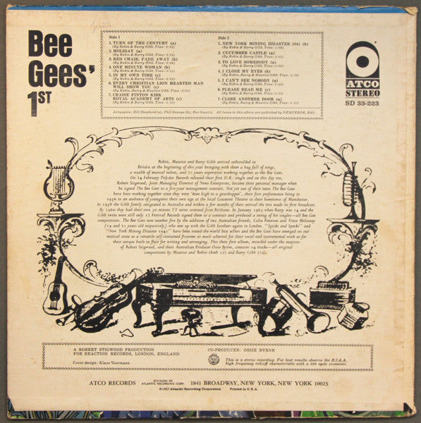 Bee Gees : Bee Gees' 1st (LP, Album, Pit)