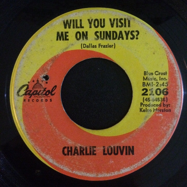 Charlie Louvin : Will You Visit Me On Sundays? (7", Single)