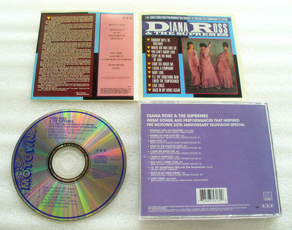 The Supremes : Great Songs And Performances That Inspired The Motown 25th Anniversary T.V. Special (CD, Comp, RE)