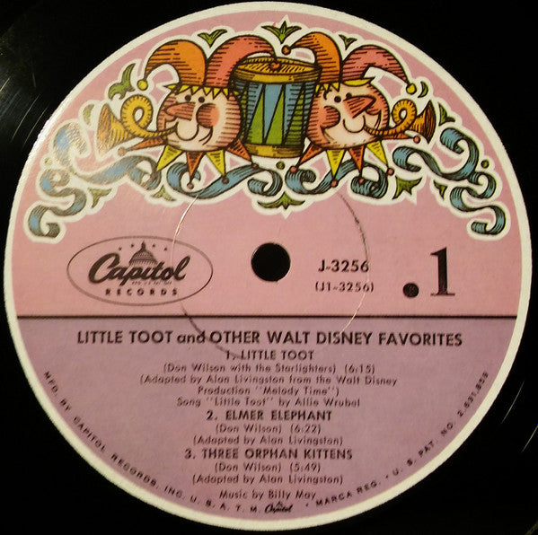 Don Wilson (4), Billy May : Little Toot and Other Walt Disney Favorites (LP)