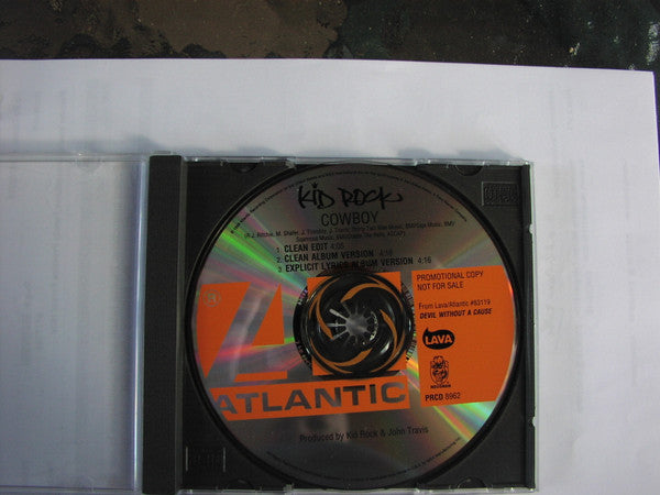 Kid Rock : Cowboy (CD, Maxi, Single, Promo)