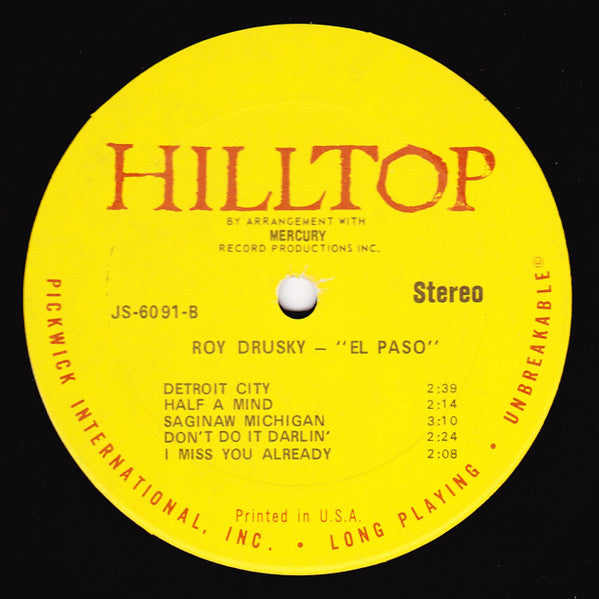 Roy Drusky : El Paso (LP, Album)