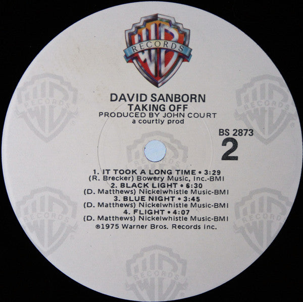 David Sanborn : Taking Off (LP, Album, RE, Jac)