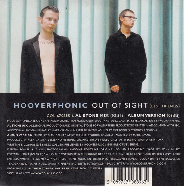 Hooverphonic : Out Of Sight (Best Friends) (CD, Single, Car)