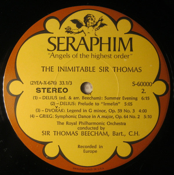 Sir Thomas Beecham, Royal Philharmonic Orchestra, French National Radio Orchestra* : The Inimitable Sir Thomas (LP, Album)