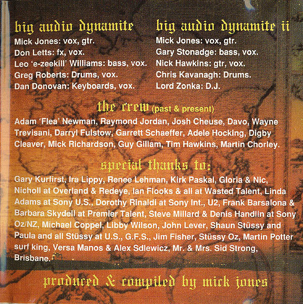 Big Audio Dynamite & Big Audio Dynamite II : The Lost Treasure Of  Big Audio Dynamite I & II (2xCD, Comp)