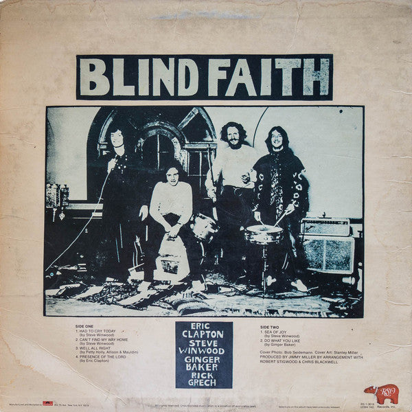 Blind Faith (2) : Blind Faith (LP, Album, RE)