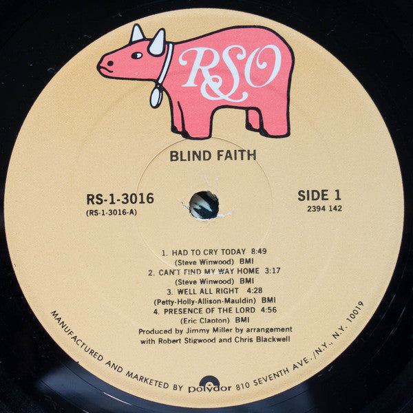 Blind Faith (2) : Blind Faith (LP, Album, RE)