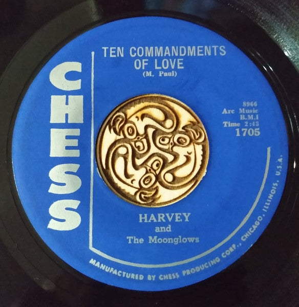 Harvey And The Moonglows* : Ten Commandments Of Love / Mean Old Blues (7")