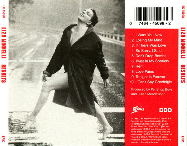 Liza Minnelli : Results (CD, Album)