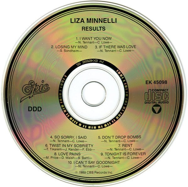 Liza Minnelli : Results (CD, Album)