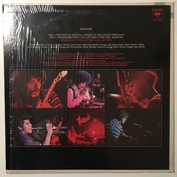 Santana : Santana (LP, Album, RP)