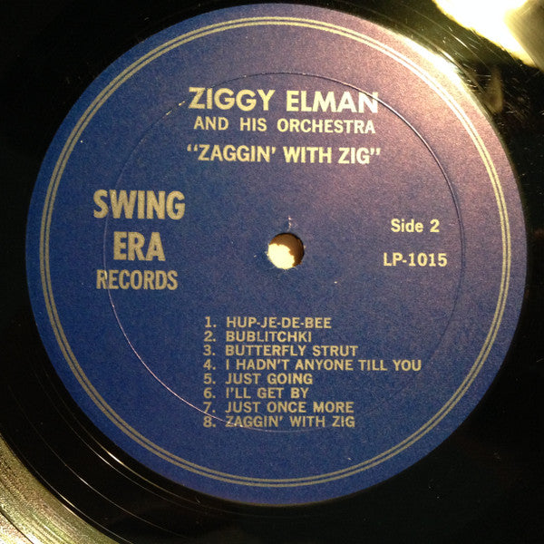 Ziggy Elman & His Orchestra : "Zaggin' With Zig" (LP, Comp, Mono)