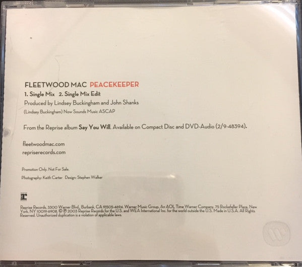 Fleetwood Mac : Peacekeeper (CD, Single, Promo)