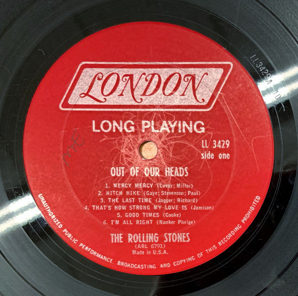 The Rolling Stones : Out Of Our Heads (LP, Album, Mono, San)