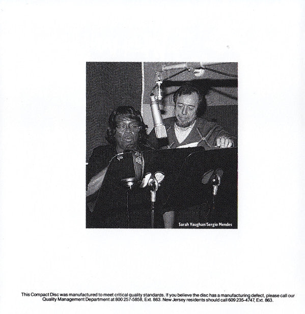 Sarah Vaughan With Milton Nascimento : Brazilian Romance (CD, Album, RE)