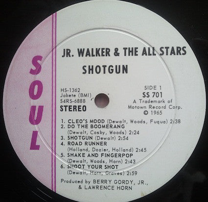 Junior Walker & The All Stars : Shotgun (LP, Album)