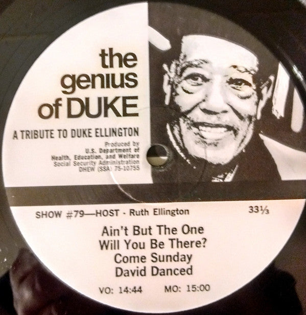 Duke Ellington : Social Security Presents: The Genius Of Duke (A Tribute To Duke Ellington) (7xLP, Comp, P/Mixed, Transcription + Box)