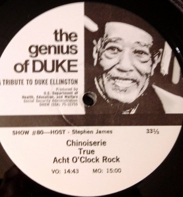 Duke Ellington : Social Security Presents: The Genius Of Duke (A Tribute To Duke Ellington) (7xLP, Comp, P/Mixed, Transcription + Box)