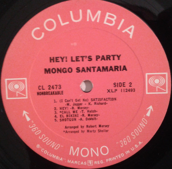 Mongo Santamaria : Hey! Let's Party (LP, Album, Mono)