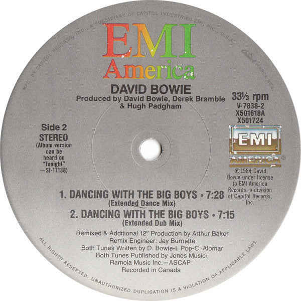 David Bowie : Blue Jean (12", Maxi)