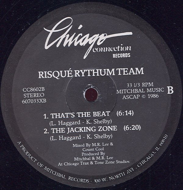 Risqué Rhythm Team : Risqué Rythum (12")