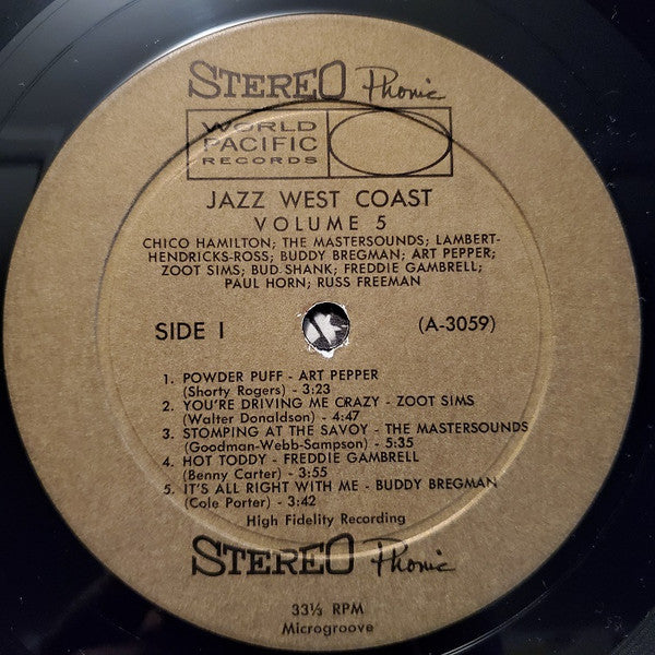 Various : Jazz West Coast Volume-Five  (LP, Comp)
