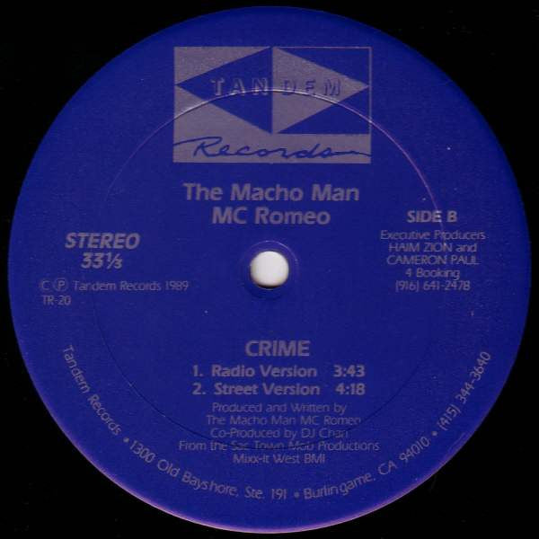The Macho Man MC Romeo : AH Freakout (12")