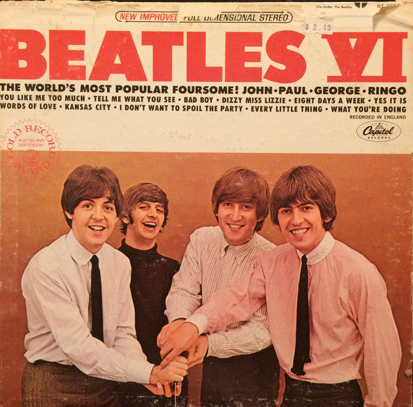 The Beatles : Beatles VI (LP, Album, RE, Pur)